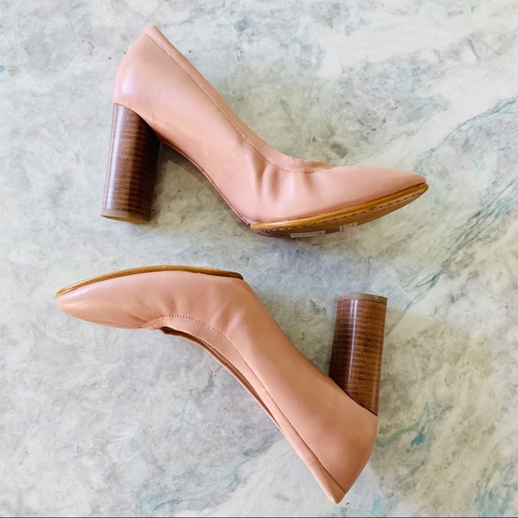 clarks heels pink